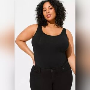 Torrid Women's Plus Size Black Foxy Scoop Neck Tank Top